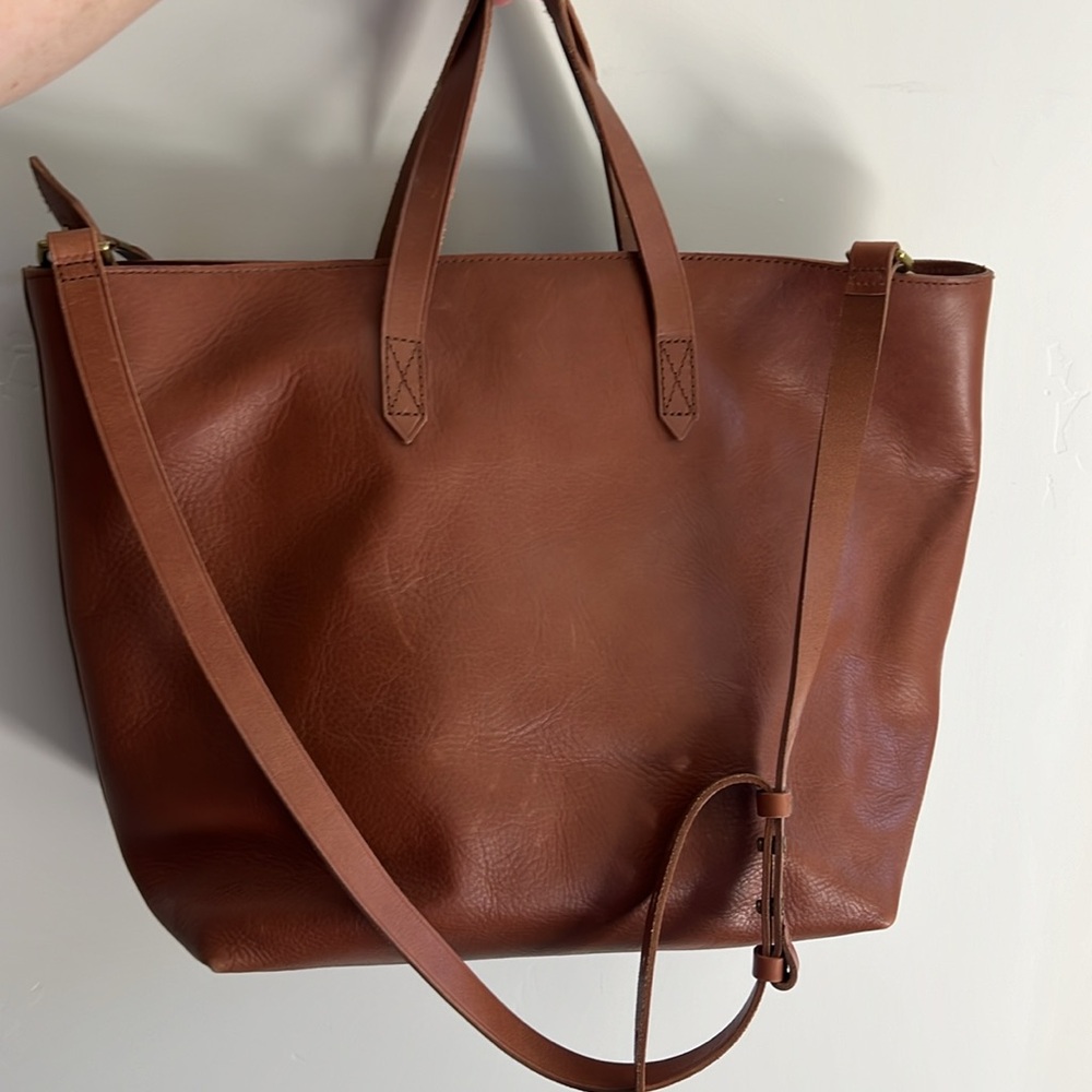 Madewell Zip Top Transport Leather Carryall